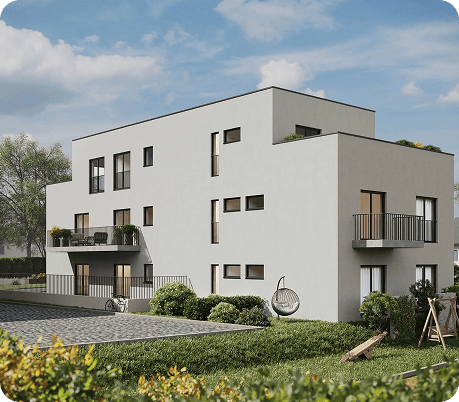 Modern apartment building